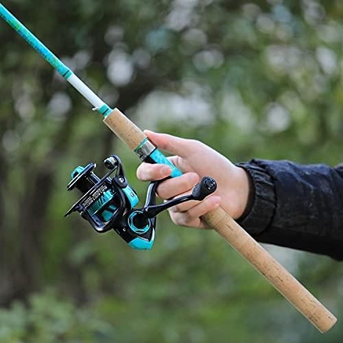 2 Pack Spinning Fishing Rod & Reel Combo 5'6" Carbon