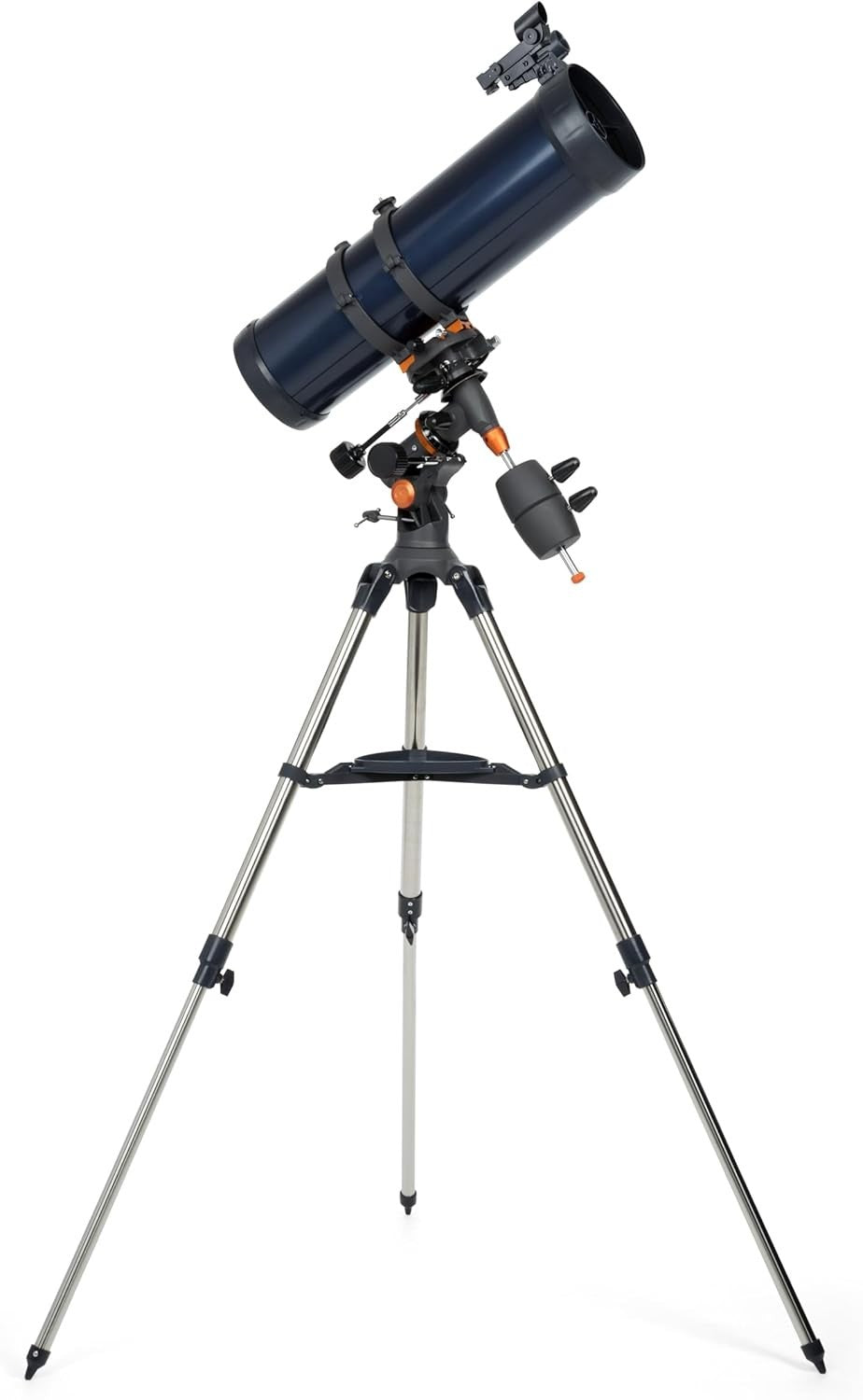 130mm Reflector Telescope with Motor Drive, Eyepieces & Tripod, Grey