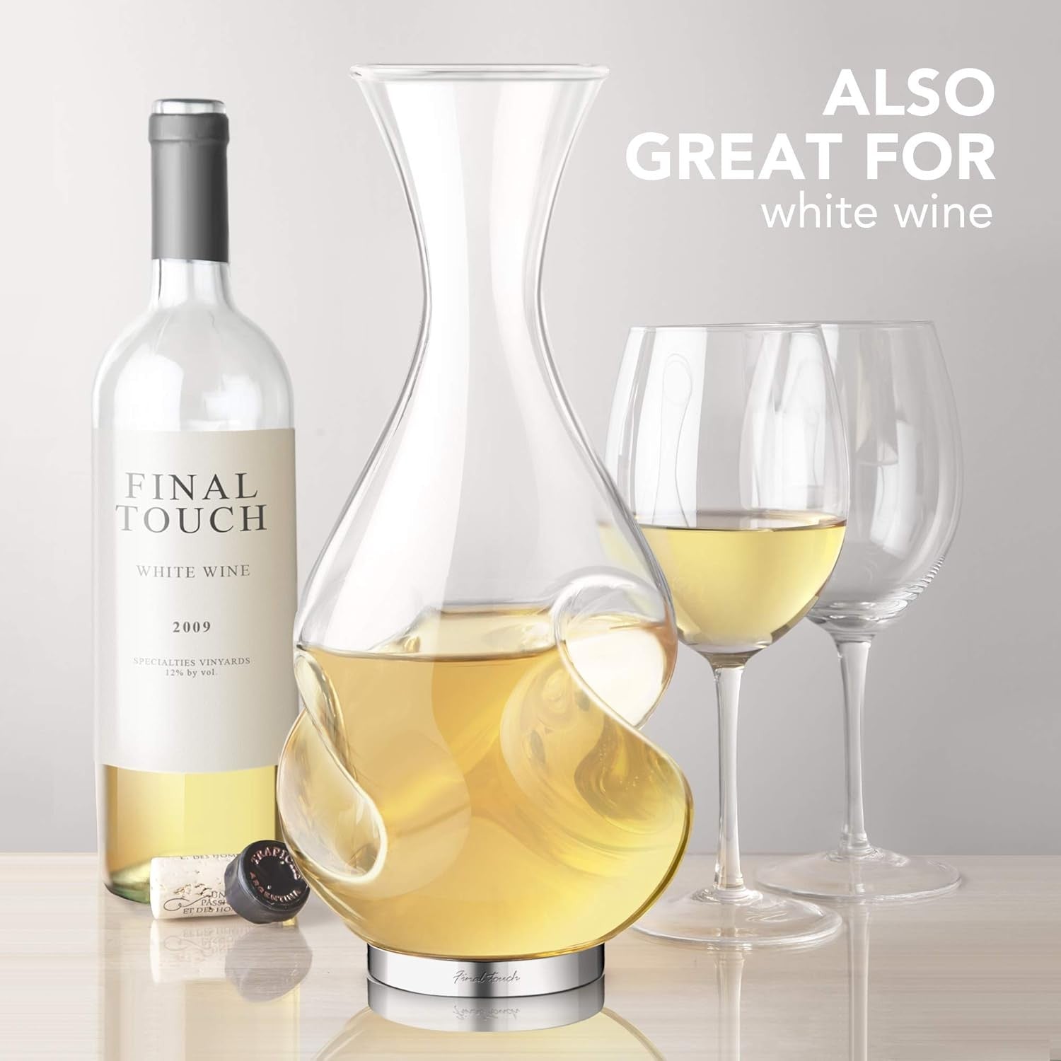 750ml Conundrum Wine Decanter Borosilicate Glass 2-Phase Aerator Gift Set