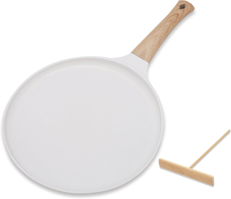 28cm Beige Non-Stick Pancake & Crepe Pan – All Hob & Induction Compatible