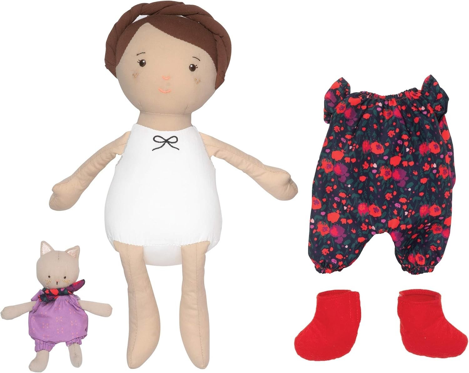 35.56cm Washable Soft Doll Cat Companion Removable Outfit