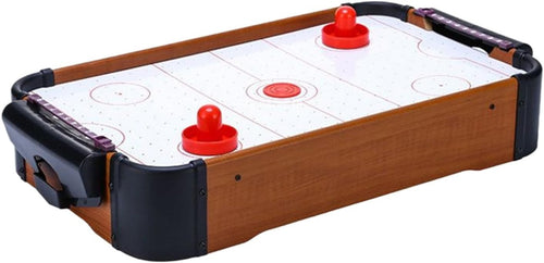 Kids Tabletop Air Hockey Game Wooden Compact Family Party Fun