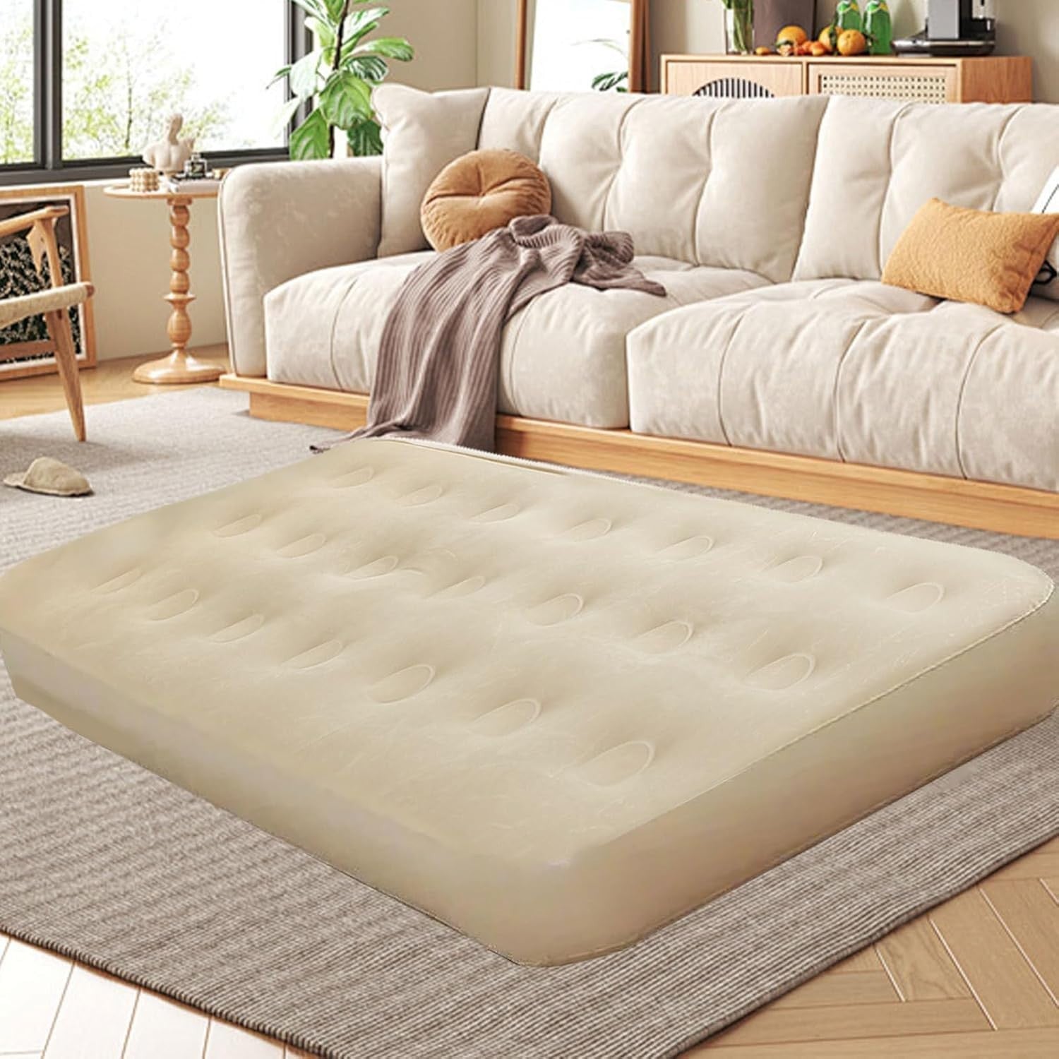 Inflatable Air Mattress Twin Bed with Built-in Pump – Camping & Guest