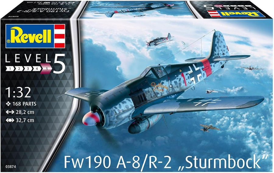 Fw190 A-8 R-2 1:32 Scale WWII Fighter Plane Model Kit – Detailed Build Set