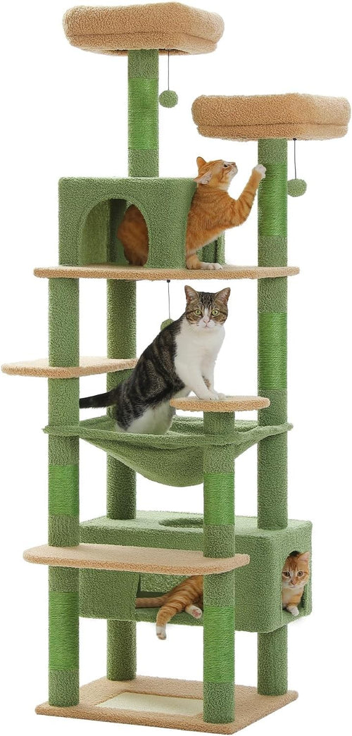 Large Cat Tree 184cm Extra Multi Level Tower With Condos & Scratching Posts