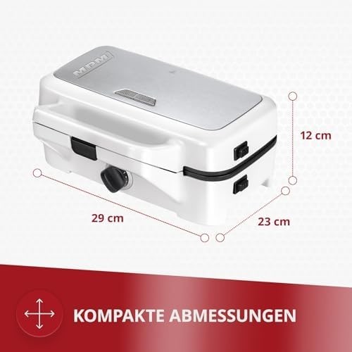 3-in-1 Sandwich, Waffle & Grill Machine Interchangeable Plates 1200W