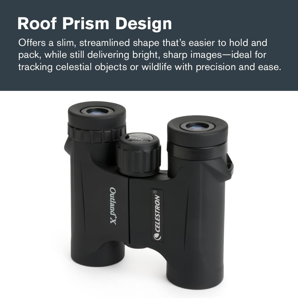 10x25 Compact Binoculars Waterproof Fogproof HD Optics Lightweight Travel Use