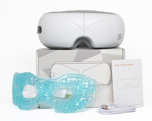 Heated Eye Massager Air Pressure Music Foldable Cooling Gel