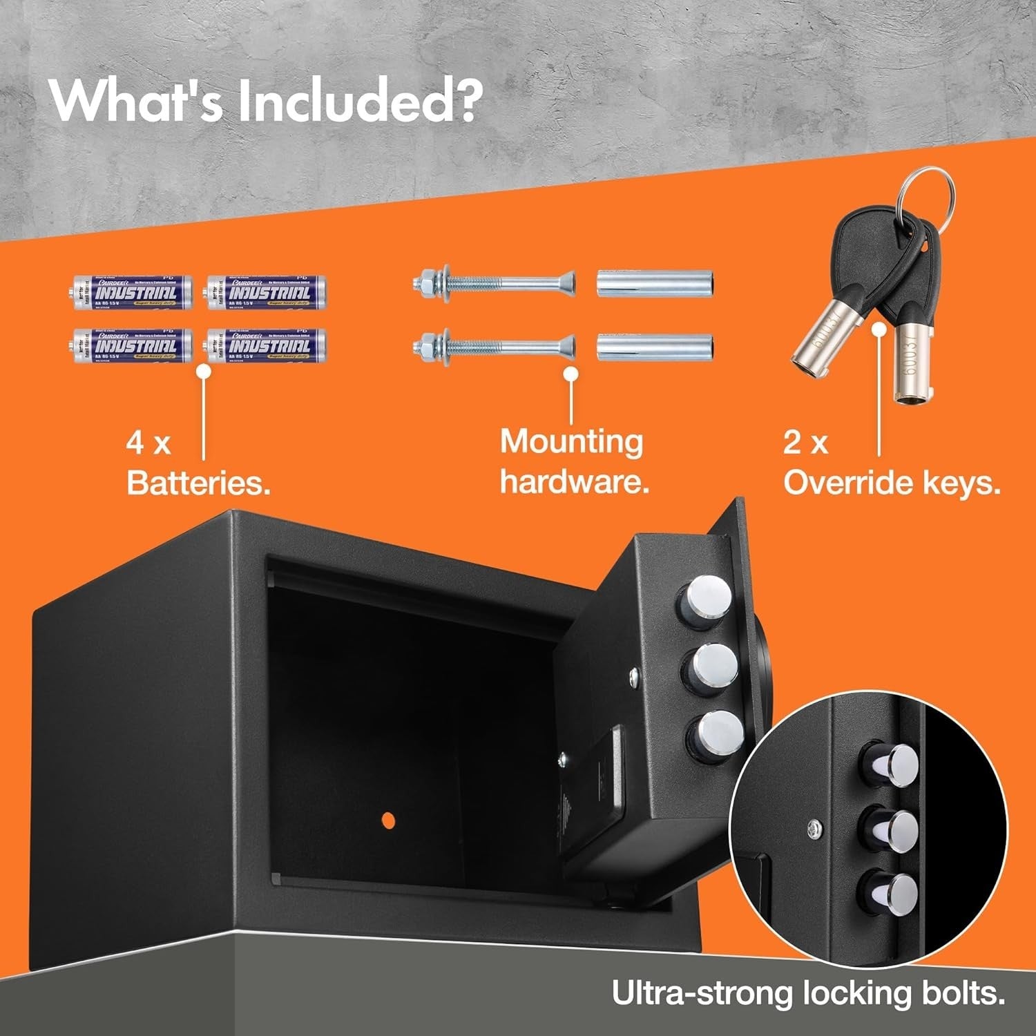 8.5L Digital Safe Box Electronic Keypad Cash Jewelry Security Lock