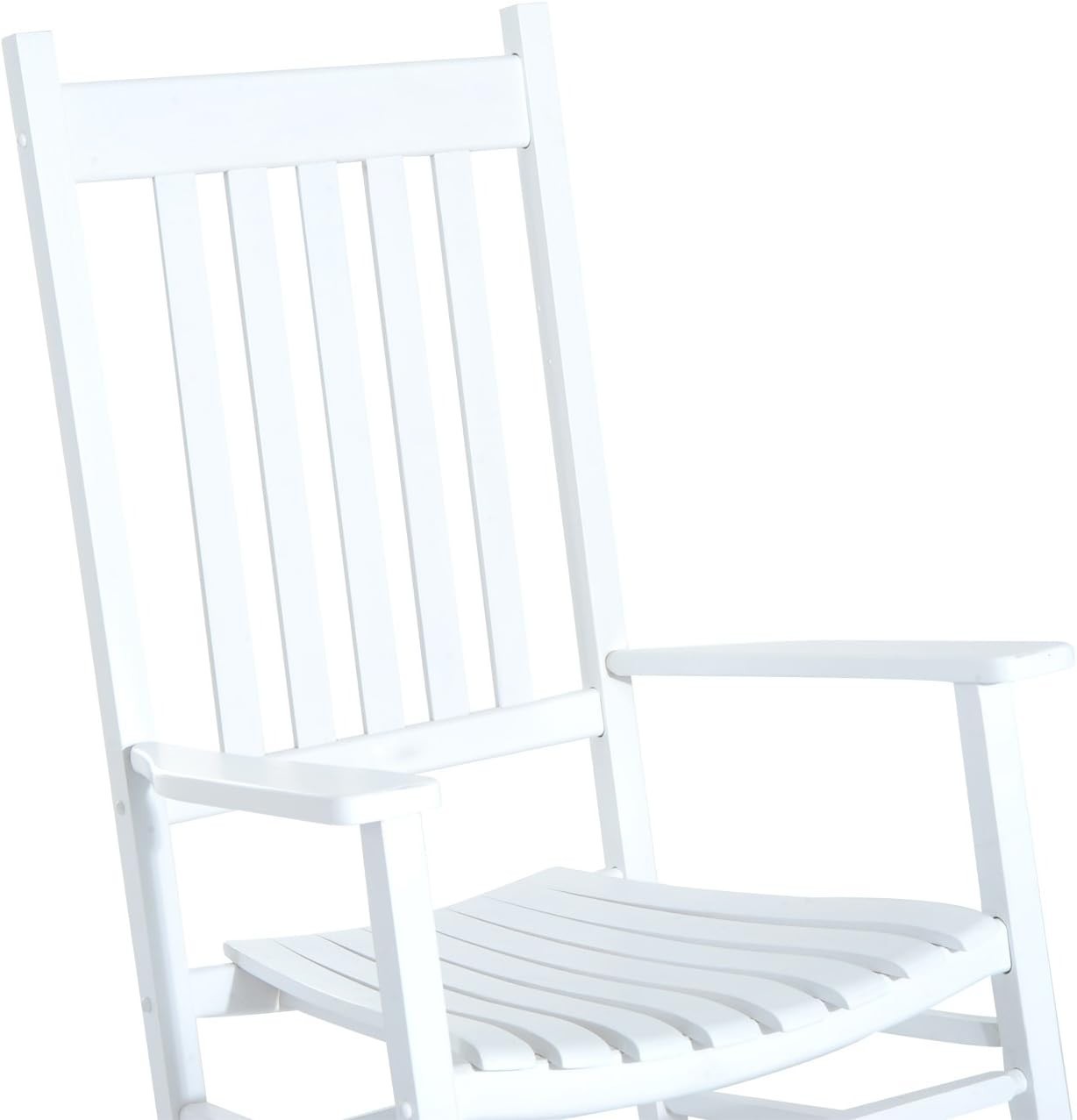Outdoor Wooden Rocking Chair Garden Patio Porch Deck Balcony Seat 115cm H