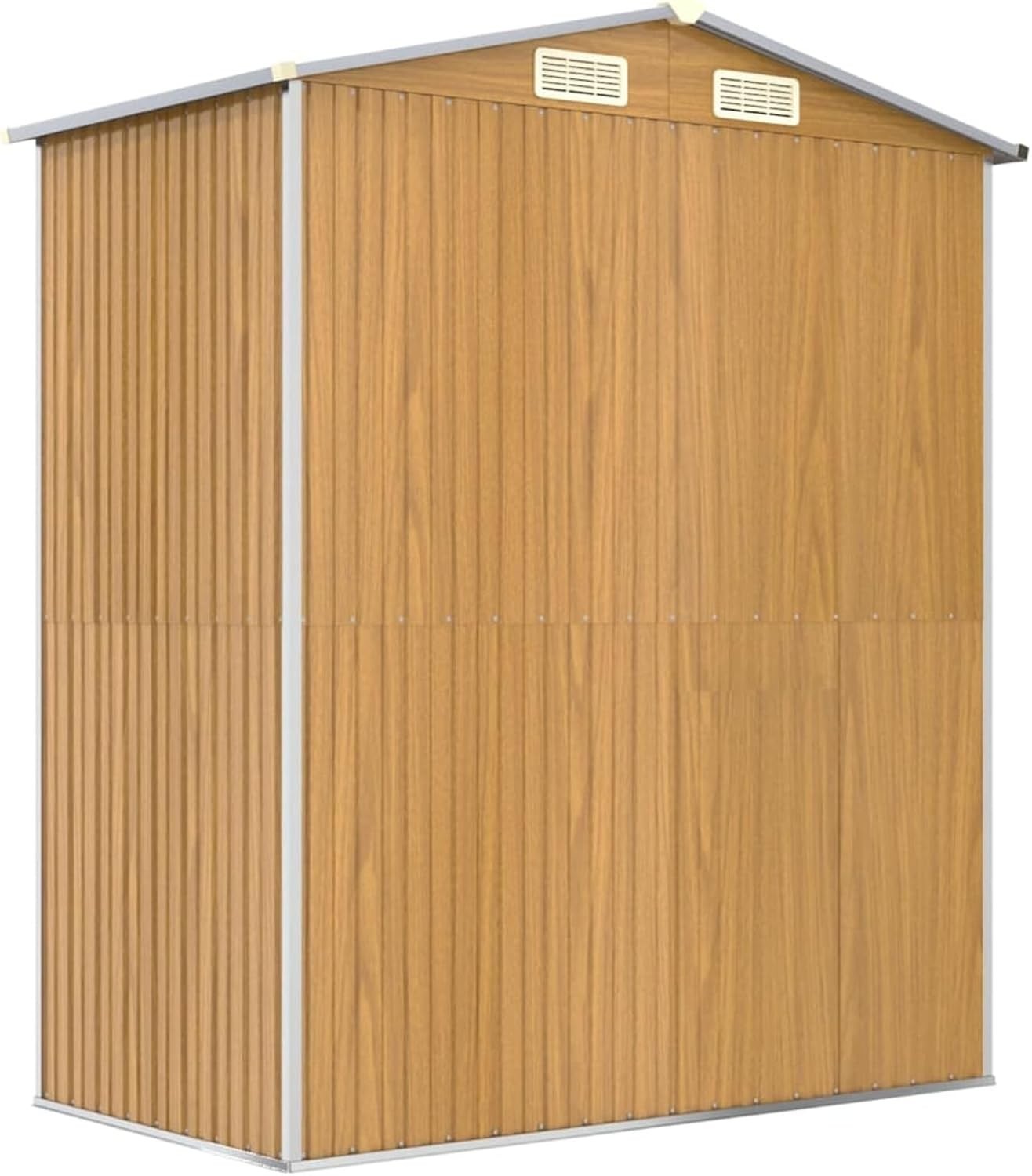 6.3x3.5FT Metal Garden Shed Outdoor Storage House with Sliding Gate & Handle