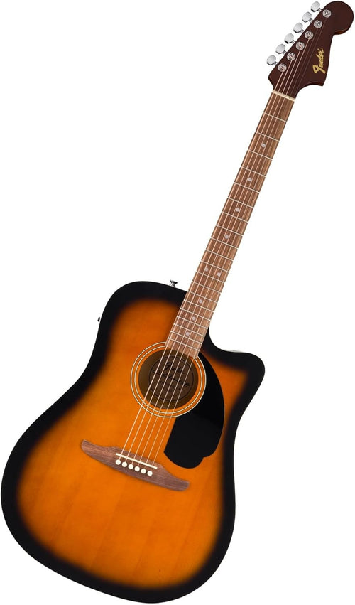 Dreadnought Cutaway Electro Acoustic Guitar Sunburst Spruce Top