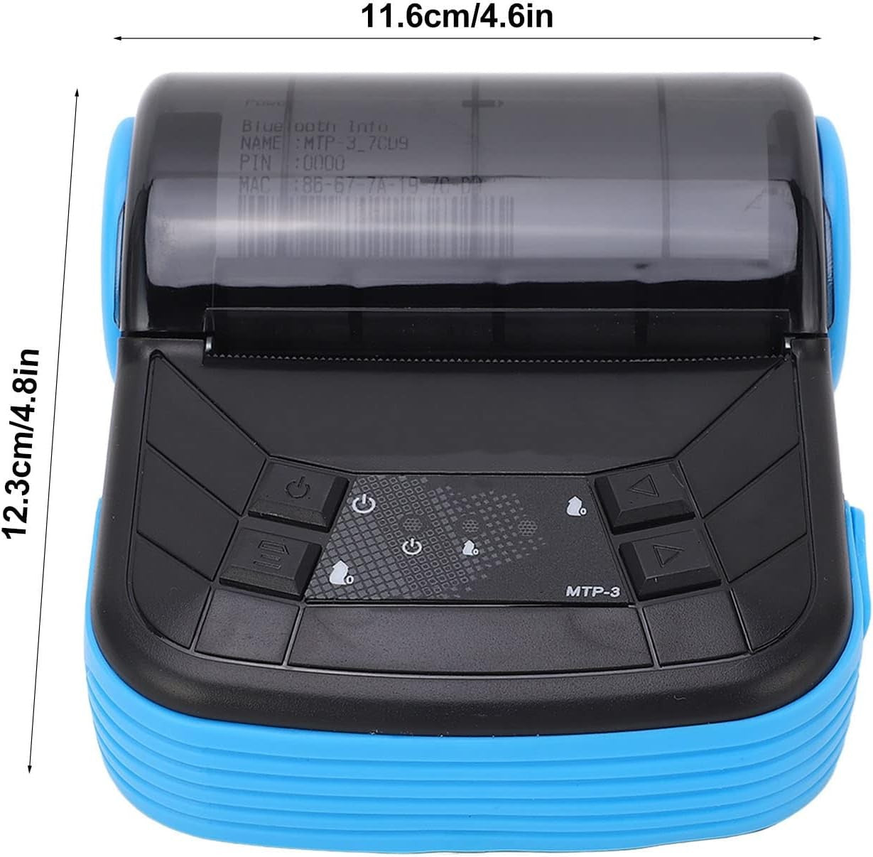 Wireless Bluetooth 80 mm Portable Thermal Receipt Printer High‑Speed POS