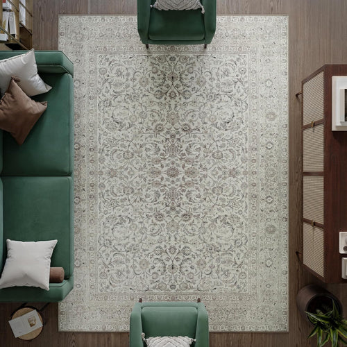Large Washable Rug 240x330cm Soft Non-Slip Short Pile Area Carpet Living Room