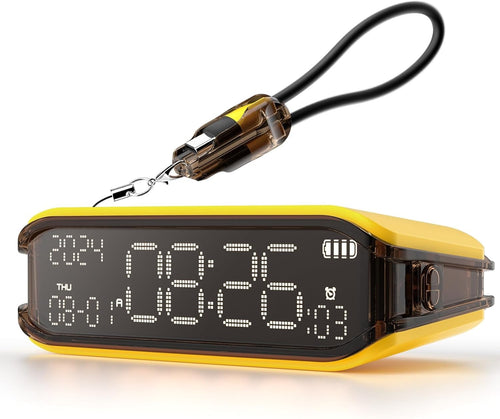 Digital Alarm Clock Loud Heavy Sleepers Adjustable Brightness Small Bedside