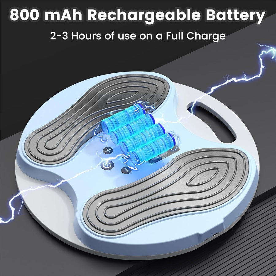 Rechargeable Foot Circulation Massager TENS EMS Stimulator for Pain Relief