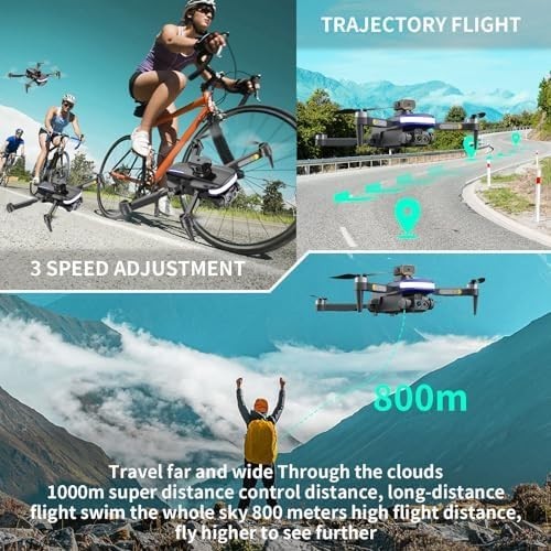Foldable 4K Dual Camera Drone with Obstacle Avoidance & 2 Batteries