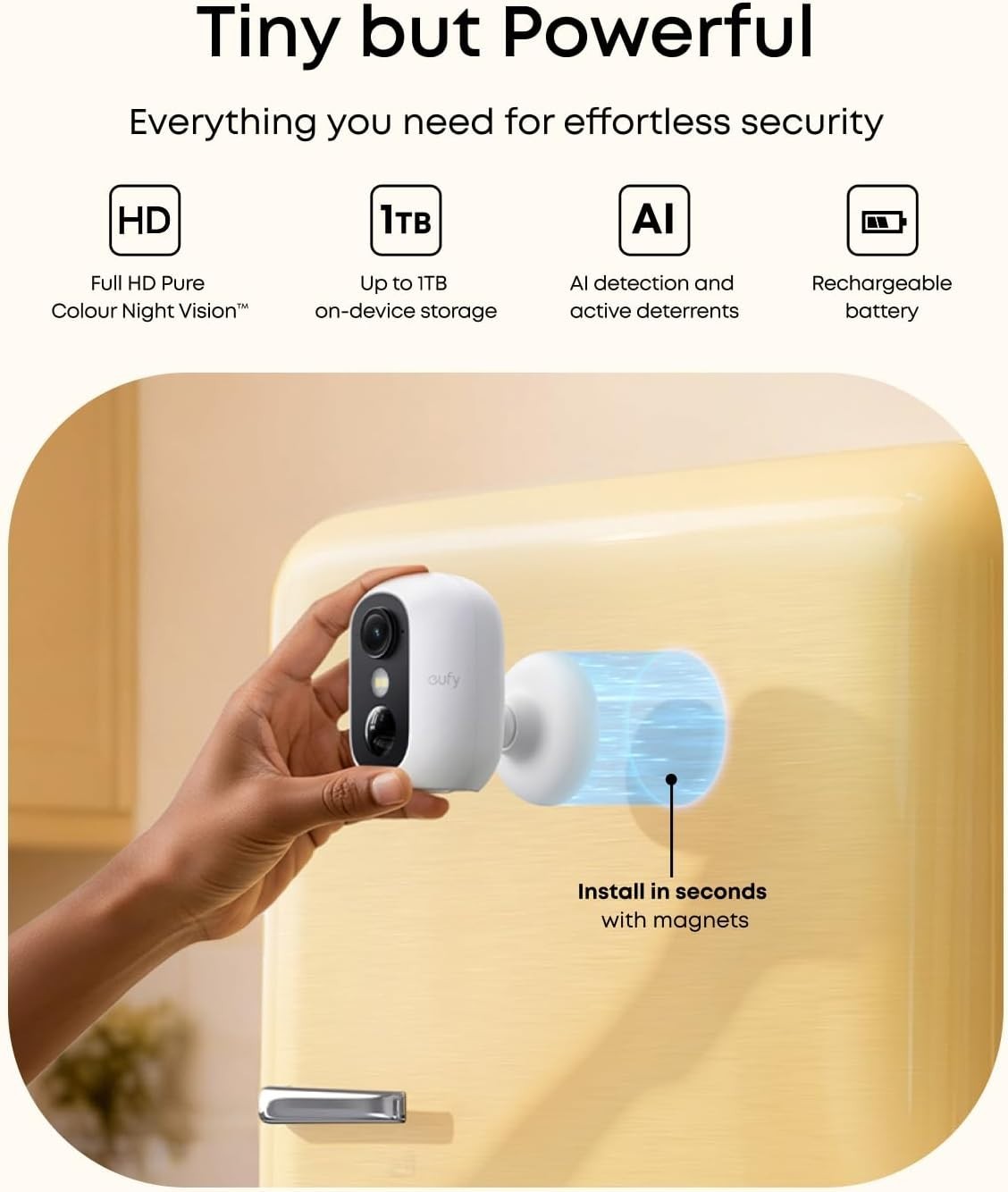 4 Pack Wireless Security Cameras AI Facial Recognition Night Vision