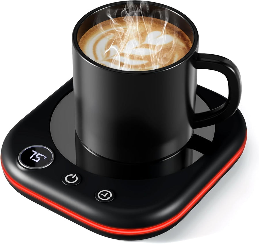 Coffee Mug Warmer 3 Temp 12H Auto Shut Off Desk Cup Heater