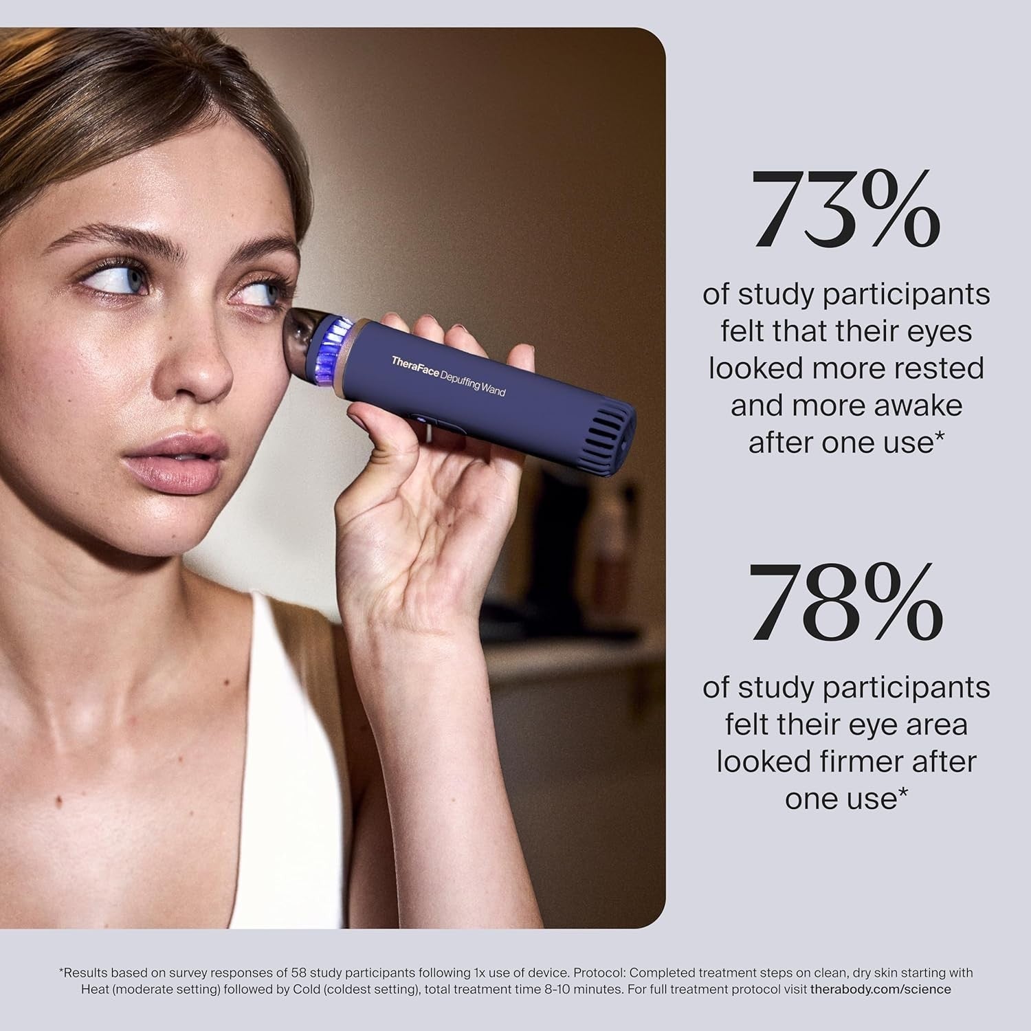 Temperature Control Face Wand for Eye Puffiness & Skin Glow