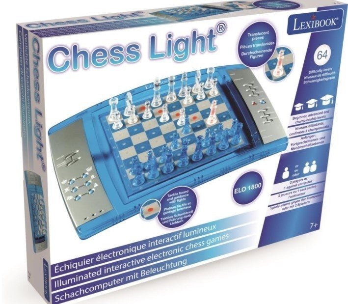 Electronic Chess Set with Touch Keyboard | 64 Difficulty Levels | Light & Sound