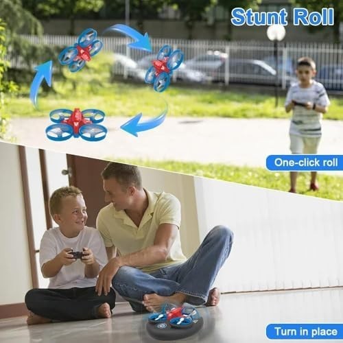 OBEST 3-in-1 RC Drone, Car & Boat Toy for Kids, 360° Roll, Air Pressure Control