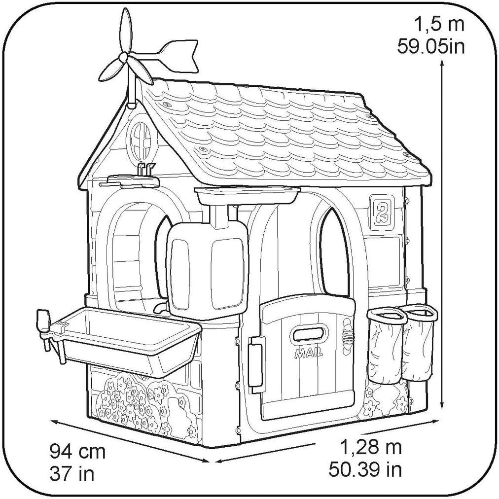 Eco Kids Playhouse Nature Learning Garden House Indoor Outdoor Age 2+