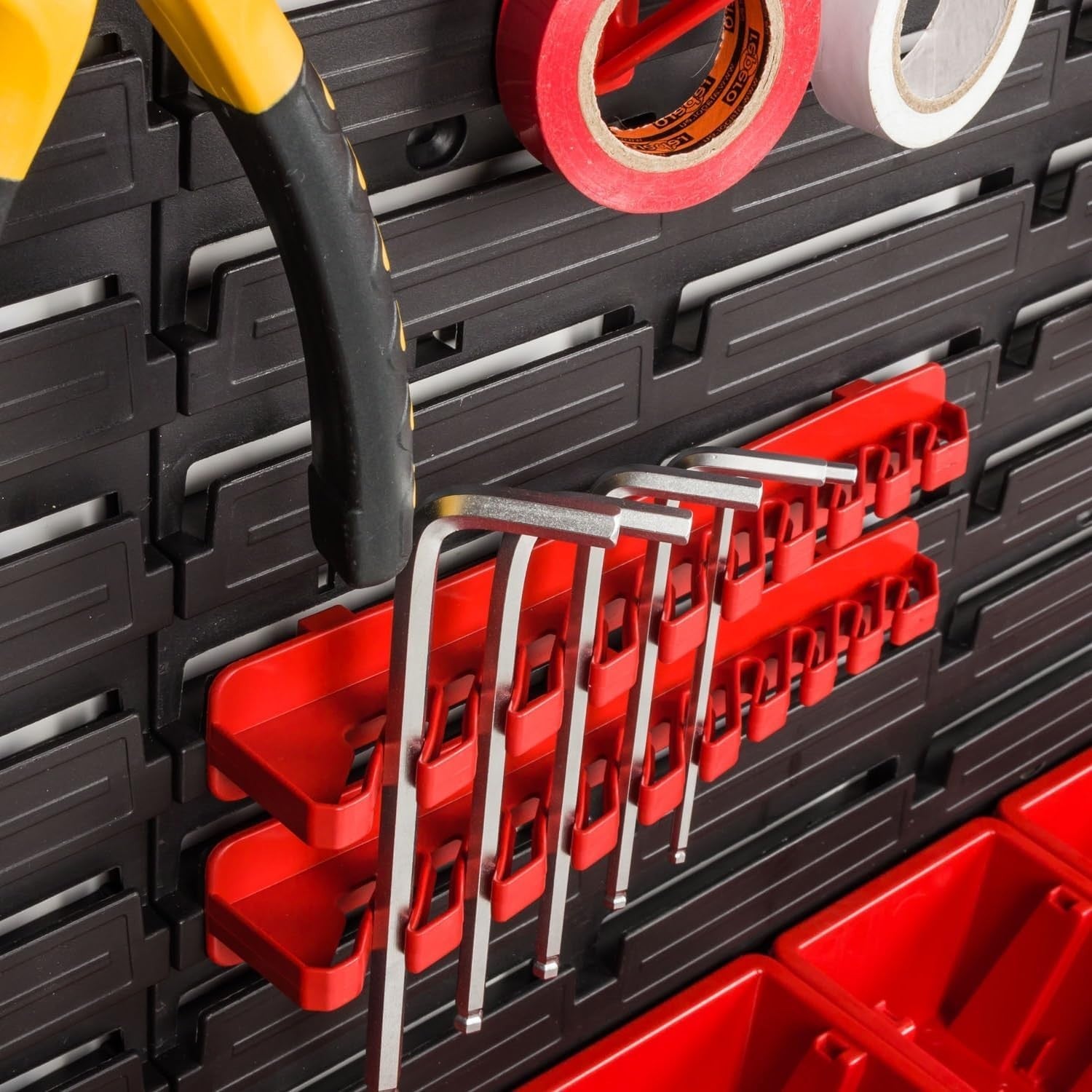 Large Garage Pegboard Tool Storage Wall Organizer Bin Rack