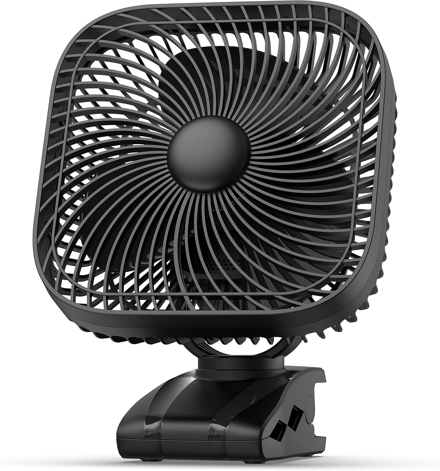 8" Rechargeable Clip-On Fan – 20000mAh Quiet Desk Fan w/ LED Light for Camping