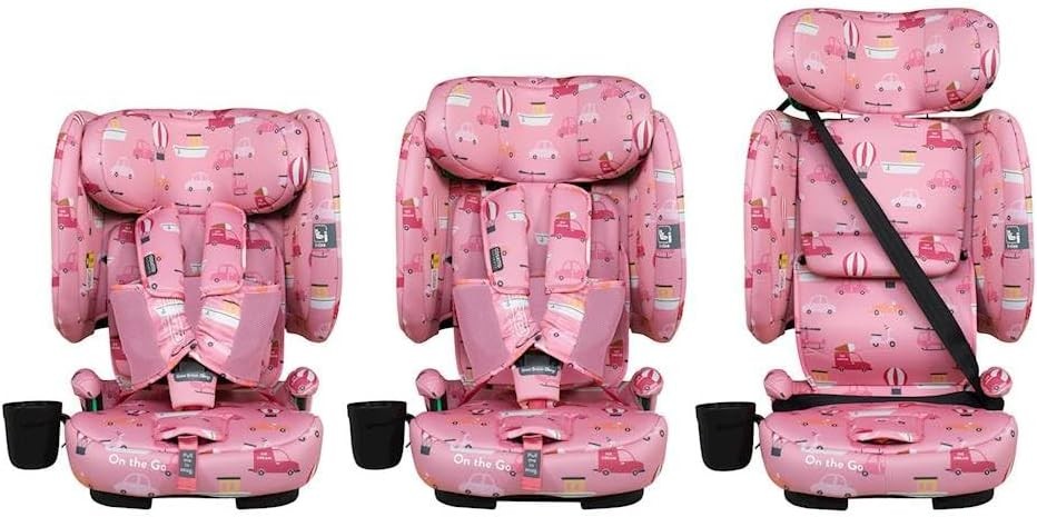 Foldable ISOFIX Child Seat 76–150cm Portable Travel Lightweight