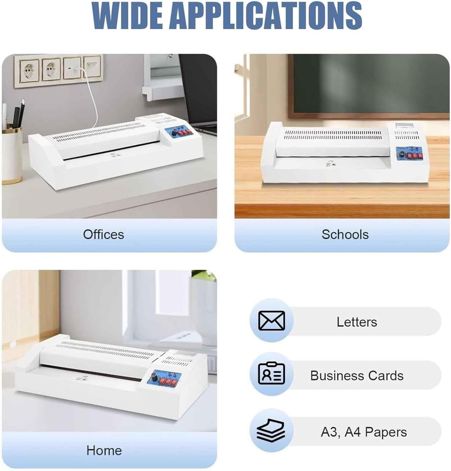 A3 Thermal Roll Laminator 32cm Adjustable Temp Hot Cold Commercial