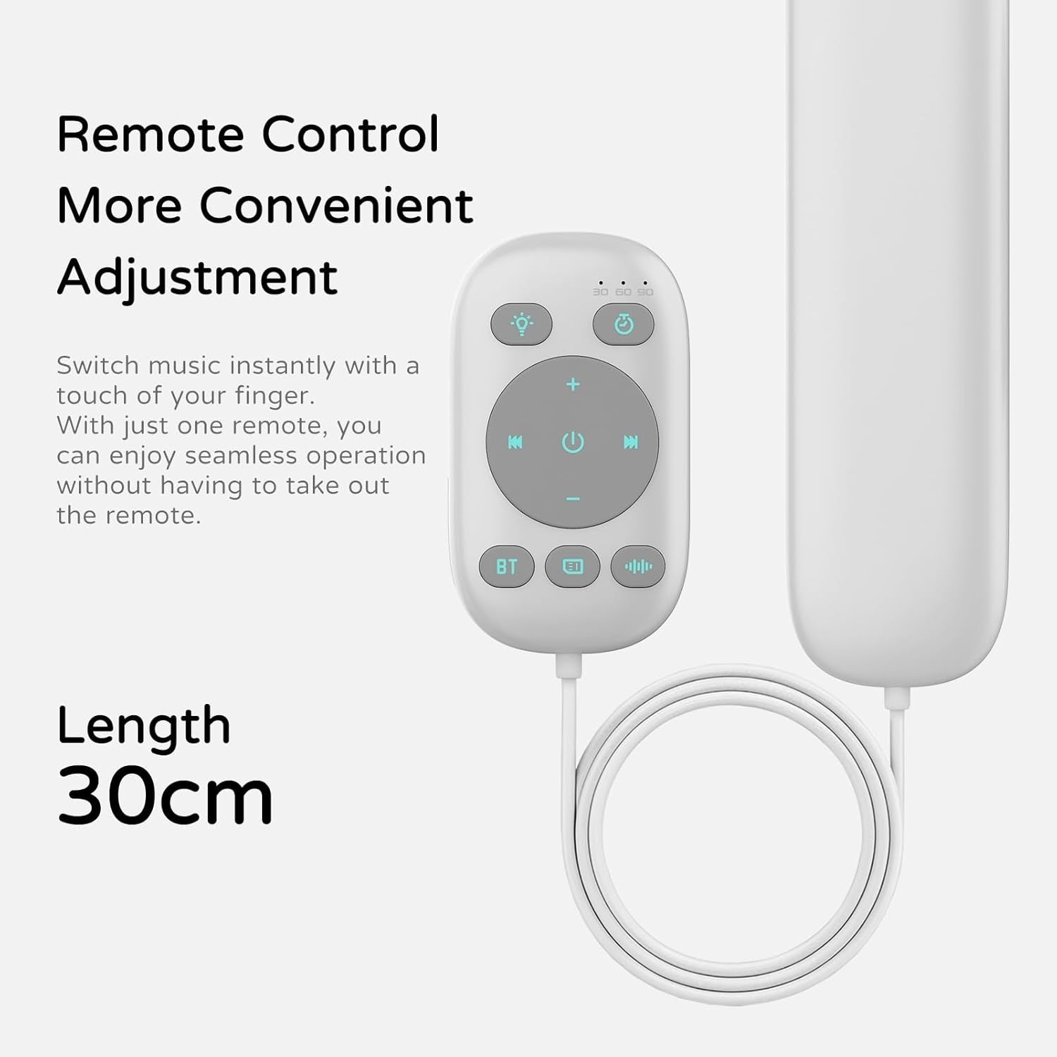 Under-Pillow Bone Conduction Sleep Speaker | White Noise Timer