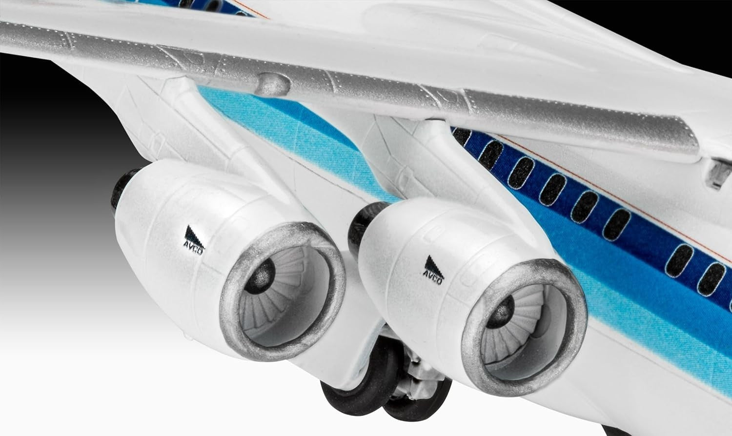 1:144 Scale BAe 146 RJ85 Airliner Model Kit Unpainted Aircraft Gift Toy