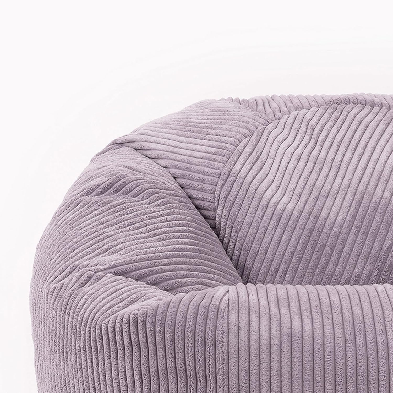 Large Cord Bean Bag Chair Set of 2 | Adult Lounger Seat for Home