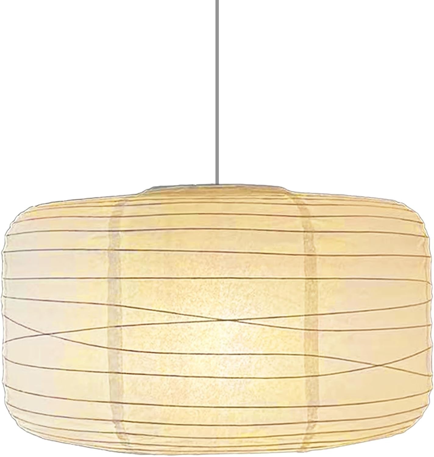 White Paper Doughnut Ceiling Lampshade 43cm Japanese Style Foldable Light