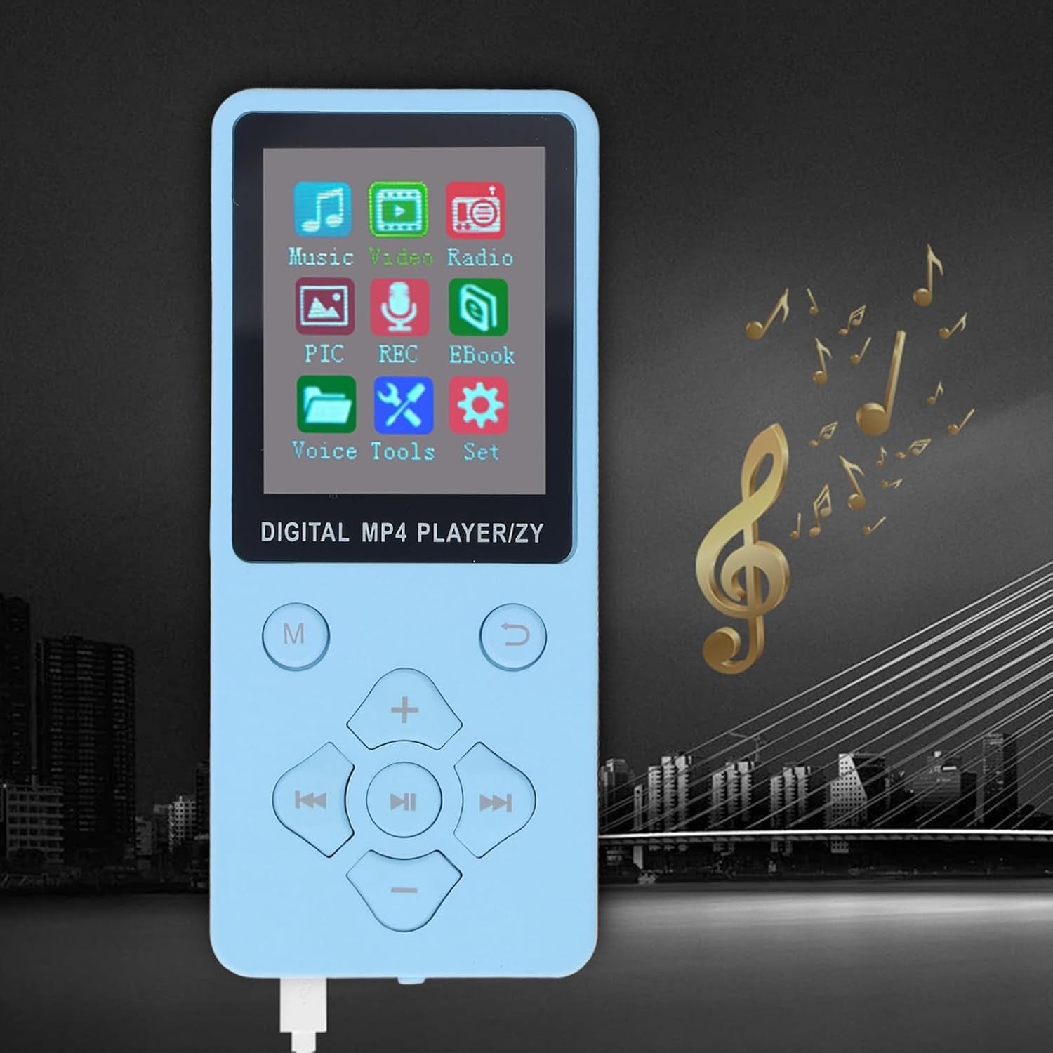 Bluetooth 5.0 16GB MP3 & MP4 Player 1.8″ Color Screen, FM & Recorder