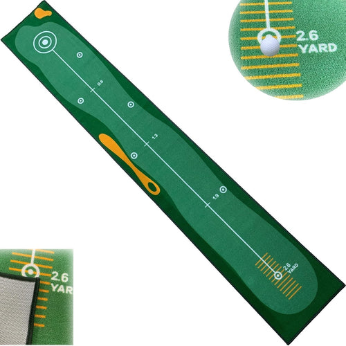 Golf Putting Training Mat Indoor Outdoor Practice Green Alignment Aid