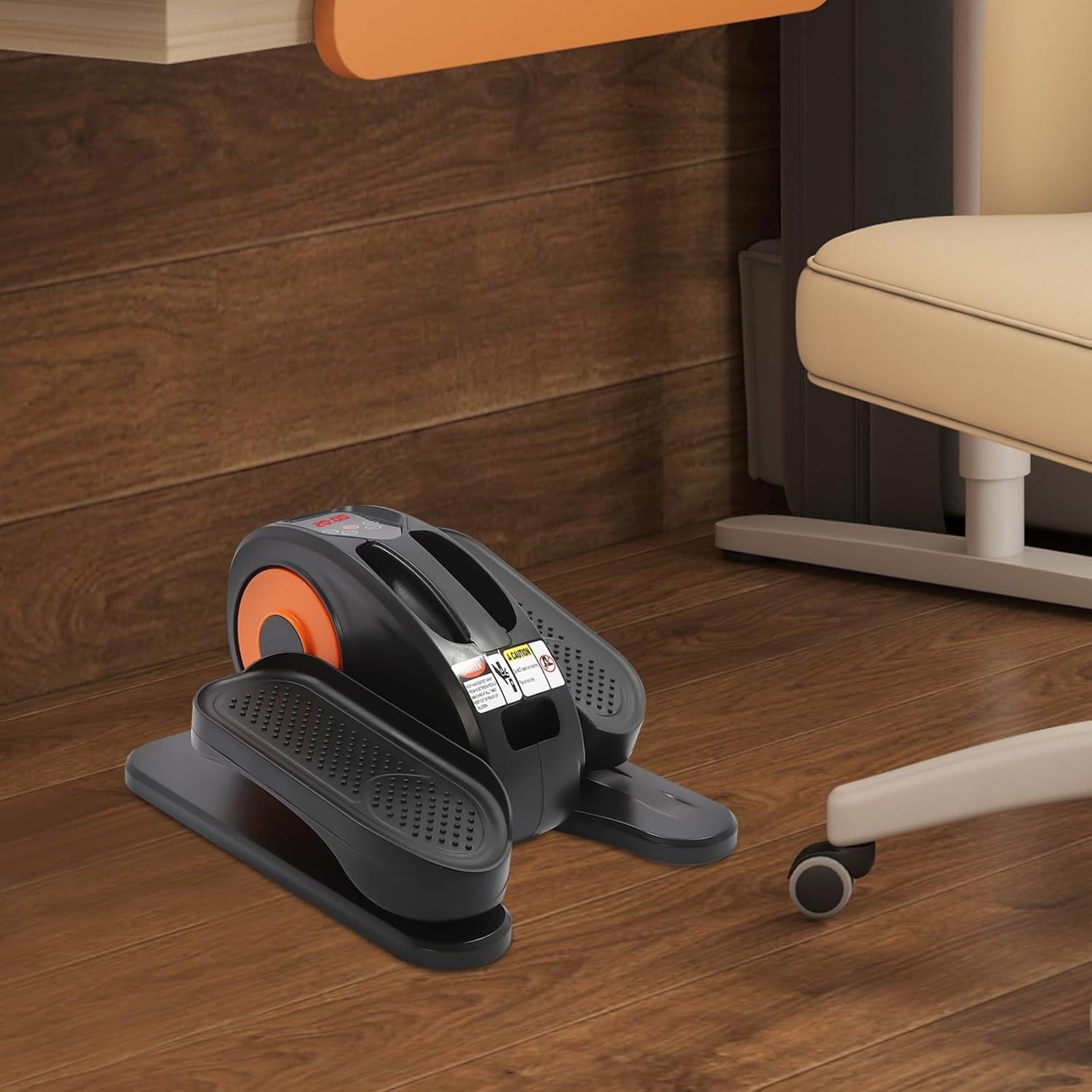Under Desk Electric Elliptical Quiet Pedal Exerciser Remote LED 5 Speed