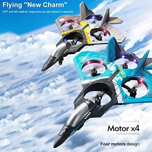 RC Airplane Drone Toy 6CH 2.4GHz Stunt Roll Gravity Sensing 2-Battery