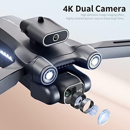 Foldable 4K Dual Camera Drone EIS Anti-Shake Obstacle Avoidance 3 Battery