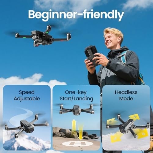 Foldable 4K GPS Drone | 40-Min Flight, Brushless Motor, Follow Me, 5G FPV