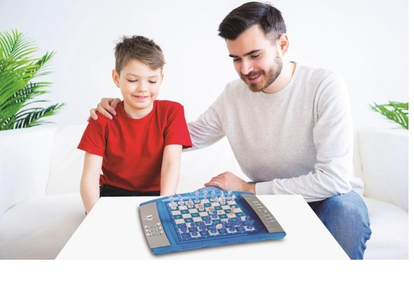Electronic Chess Game with LEDs | Sensitive Touch Keyboard | 64 Levels | Family