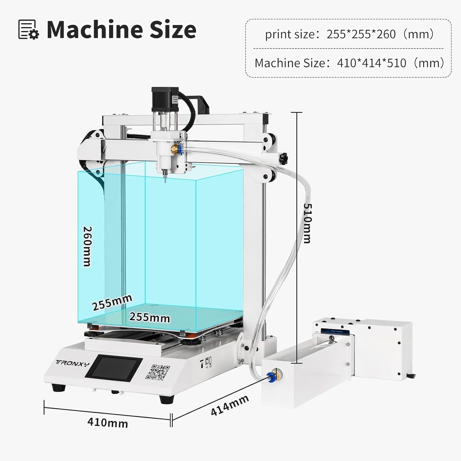 Clay 3D Printer Ceramic Extruder Electric Feeding Large Build Desktop