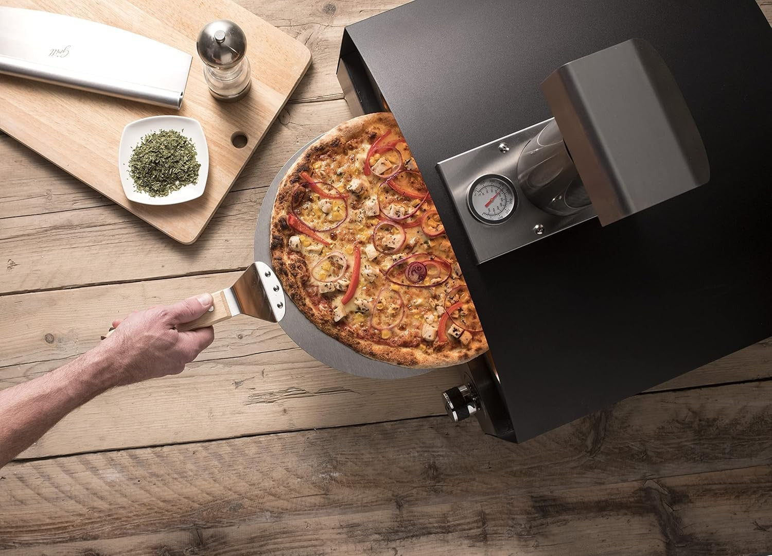Portable Gas Pizza Oven for Garden BBQ | Peel, Regulator & Carry Bag