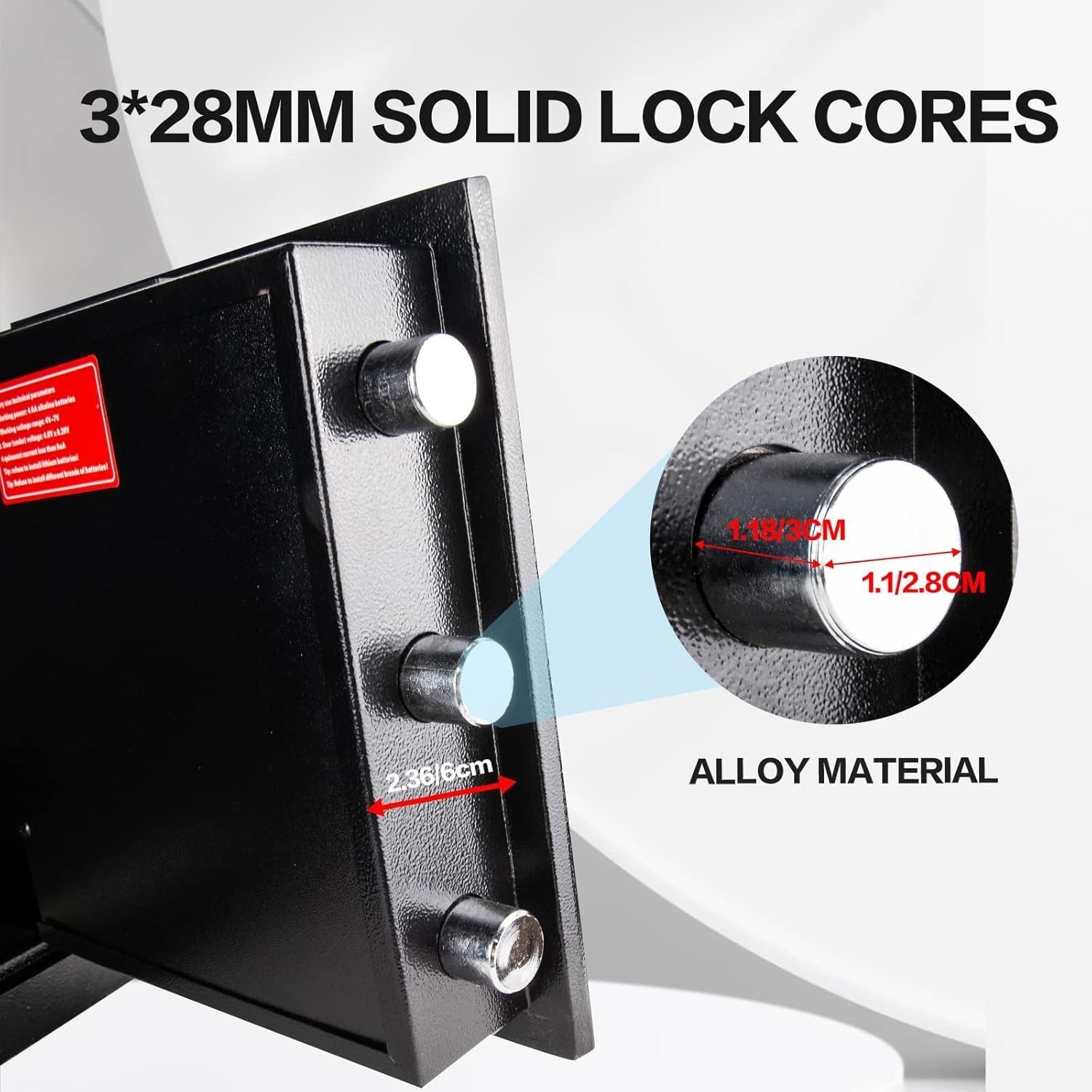 70L Depository Safe Digital Keypad Drop Slot Cash Money Box