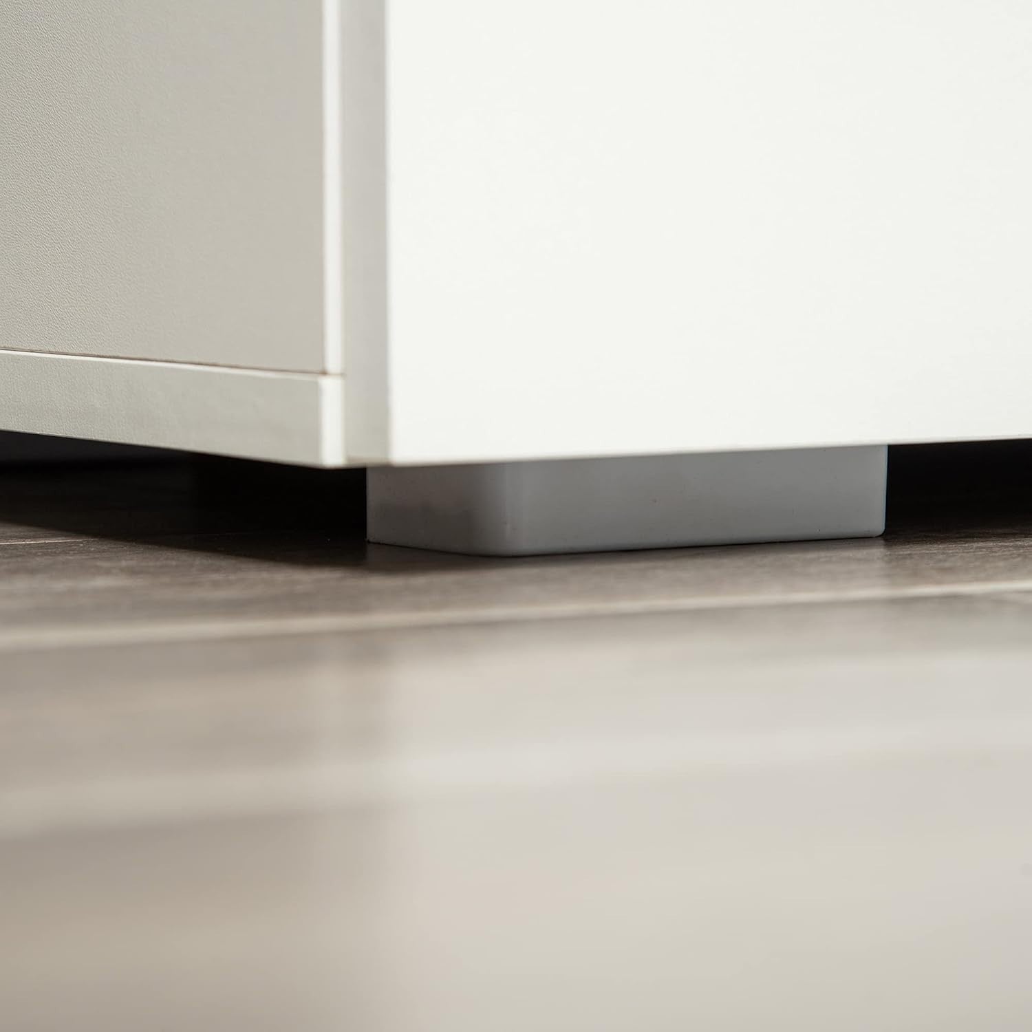 Freestanding Storage Cabinet with 2 Shelves – Durable White Kitchen Cupboard