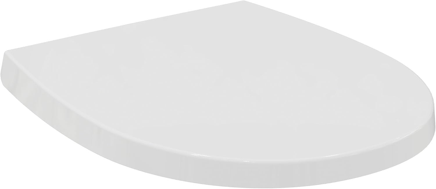 Tirso Oval Wrapover Soft Close Toilet Seat White Antibacterial Duroplast