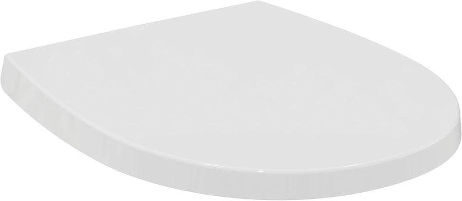 Tirso Oval Wrapover Soft Close Toilet Seat White Antibacterial Duroplast