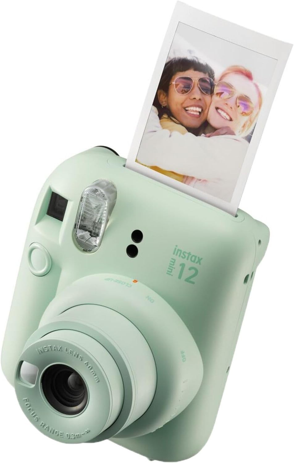 Instant Camera Bundle Film Pack Case Selfie Mirror Flash Mint Green