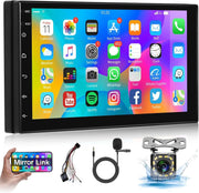 7" Android Car Stereo Double Din GPS Radio, Bluetooth WiFi MP5